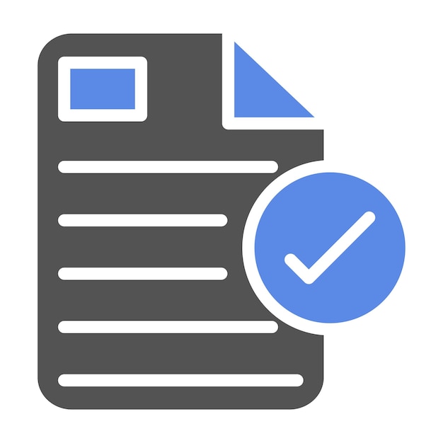 Vector Design Design Verification Icon Style