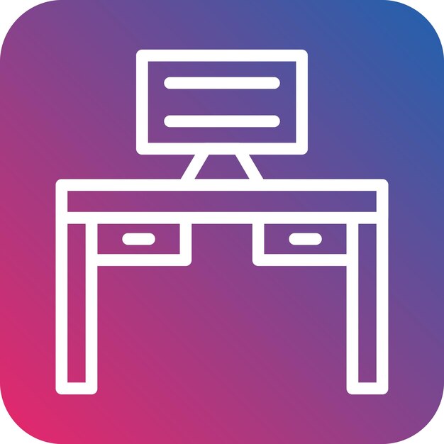 Vector Design Desk Icon Style