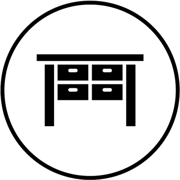 Vector Design Desk Icon Style