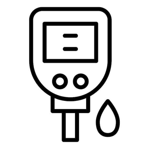 vector design diabetes test icon style