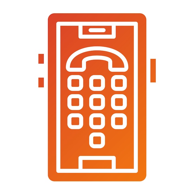 Vector Design Dial Pad Icon Style
