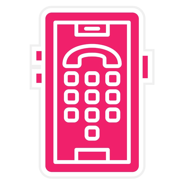 Vector Design Dial Pad Icon Style