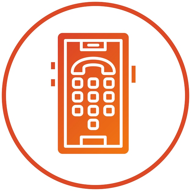 Vector Design Dial Pad Icon Style