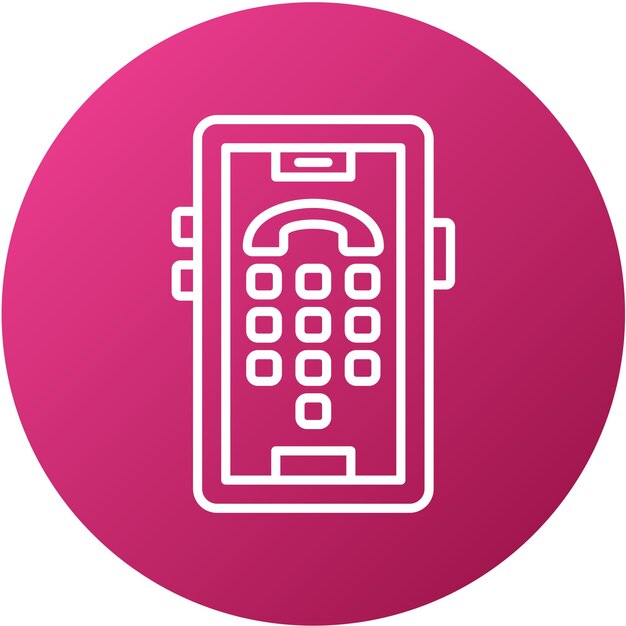 Vector Design Dial Pad Icon Style