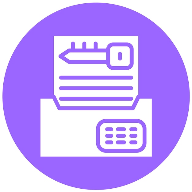 Vector Design Digital Encryption Icon Style