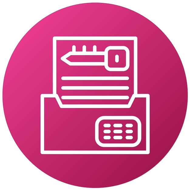 Vector Design Digital Encryption Icon Style