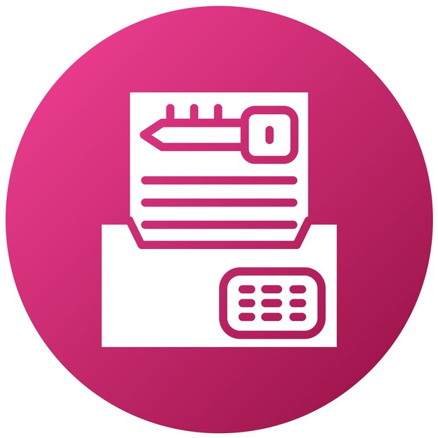 Vector Design Digital Encryption Icon Style