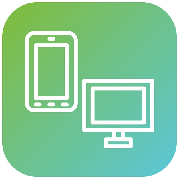 Vector Design Digital Workspace Icon Style