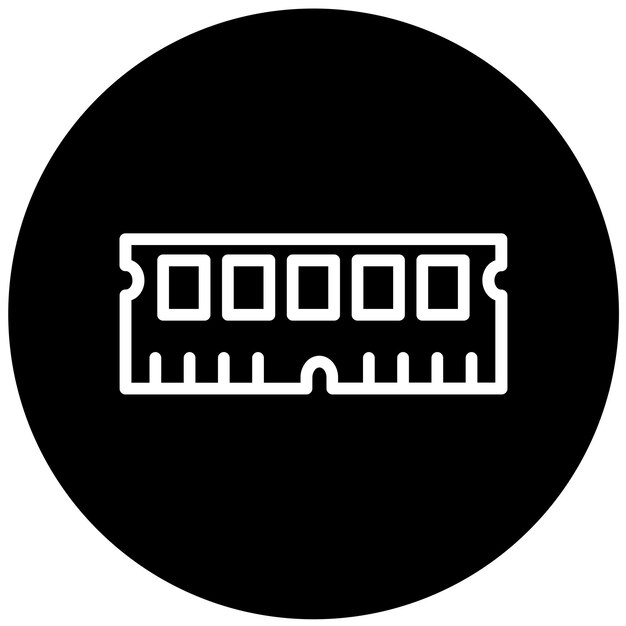 Vector Design DIMM Slot Icon Style