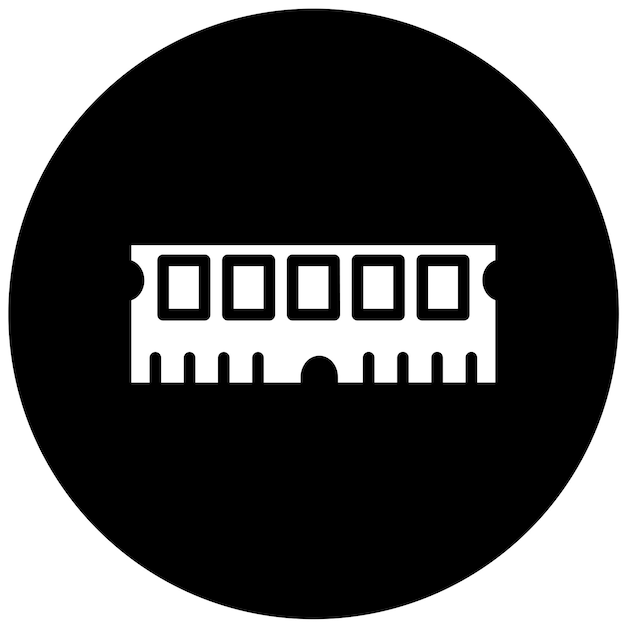 Vector Design DIMM Slot Icon Style
