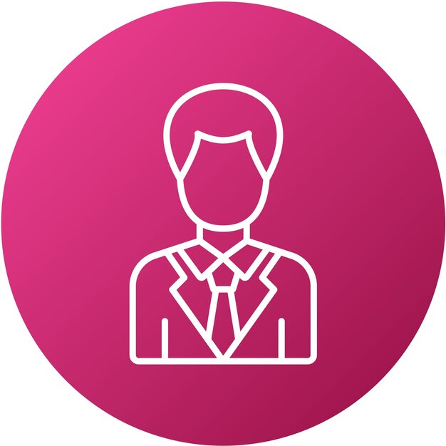 Vector Design Director Male Icon Style