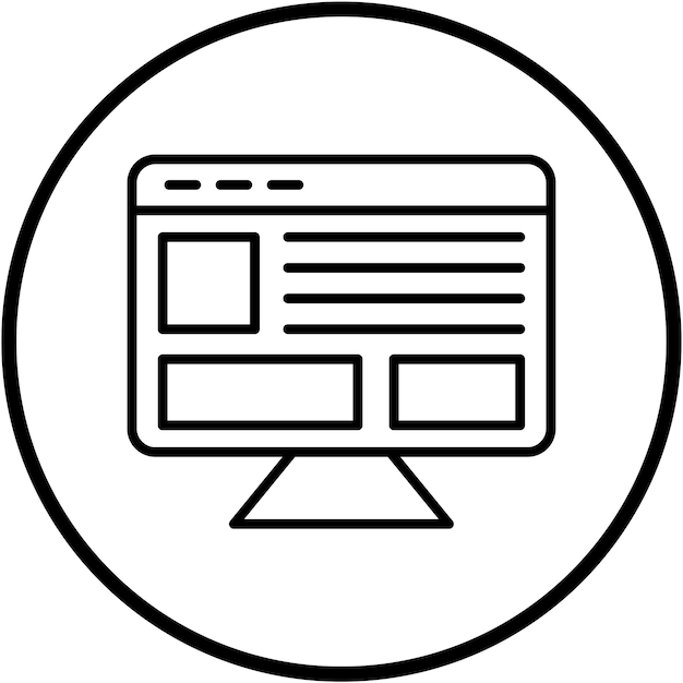 Vector Design Display Advertising Icon Style