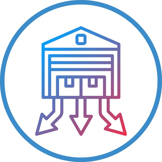 Vector Design Distribution Center Icon Style