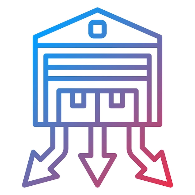 Vector Design Distribution Center Icon Style