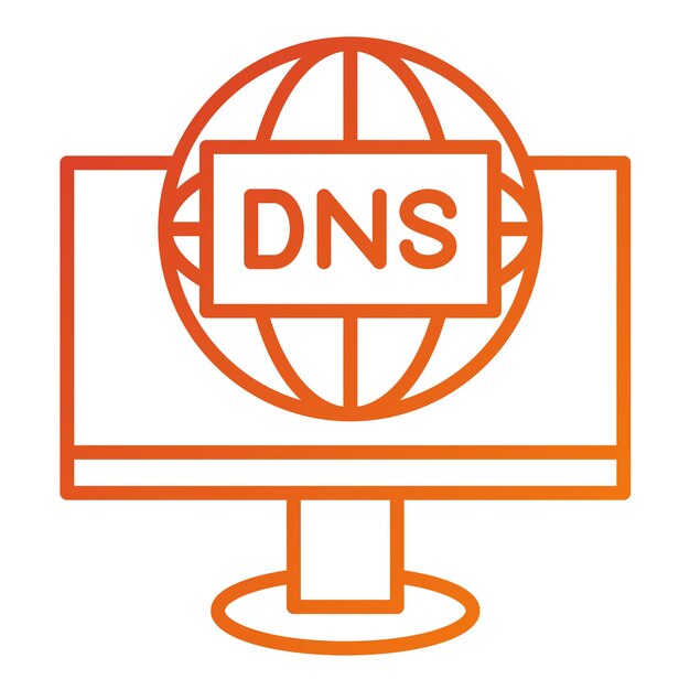 Vector Design DNS Icon Style