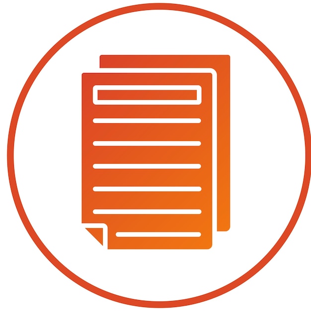 Vector Design Document Icon Style
