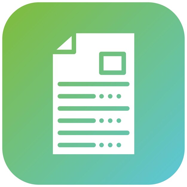 Vector Design Document Icon Style