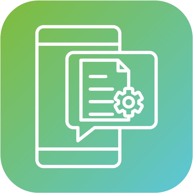 vector design document settings icon style
