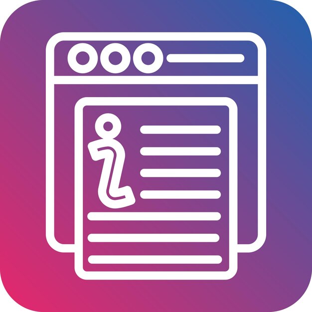 Vector Design Documentation Portal Icon Style