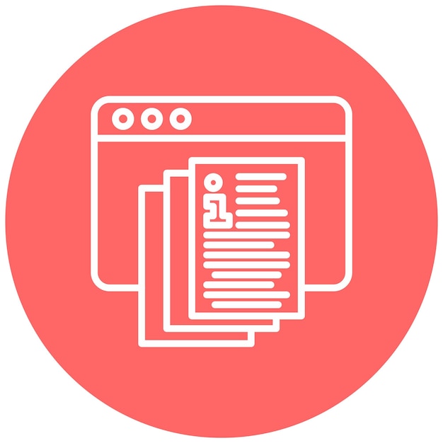 Vector Design Documentation Portal Icon Style