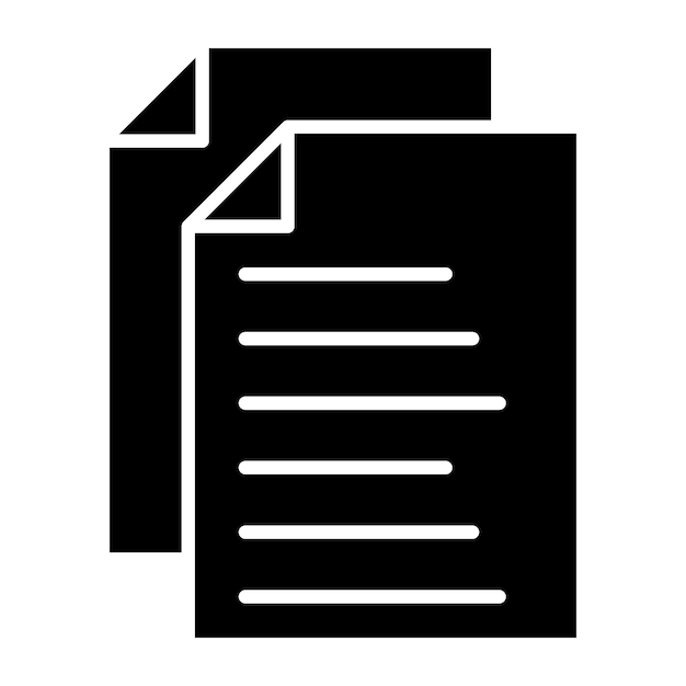 Vector Design Documents Icon Style