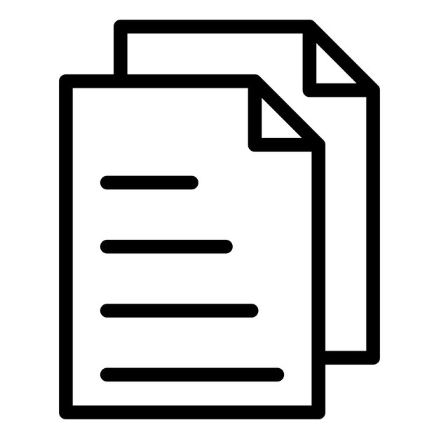 Vector Design Documents Icon Style