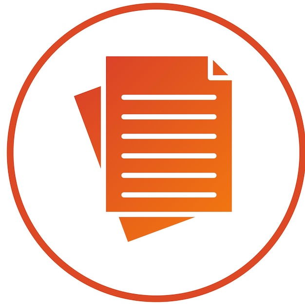 Vector Design Documents Icon Style