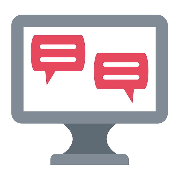 Vector Design Ecommerce Chat Icon Style