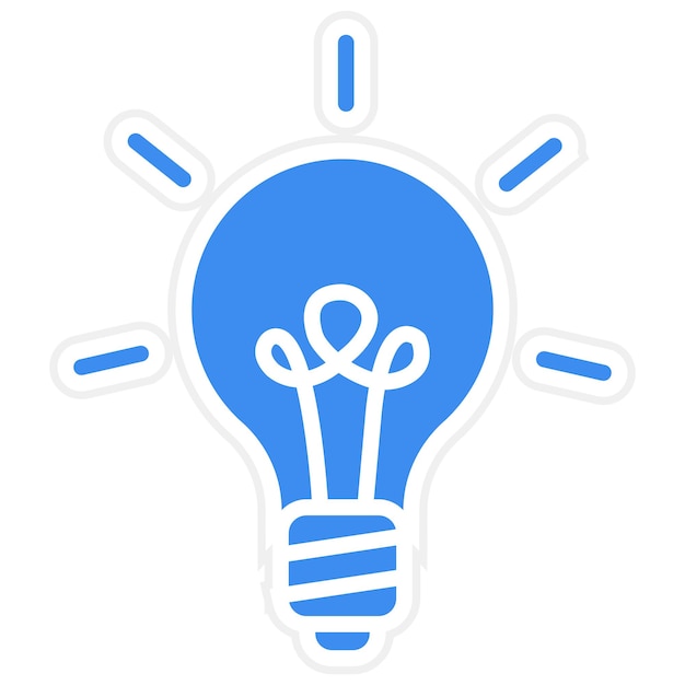 vector design edison light bulb icon style