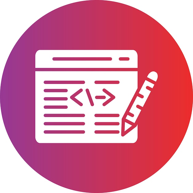 Vector Design Edit Code Icon Style