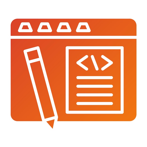 Vector Design Edit Code Icon Style