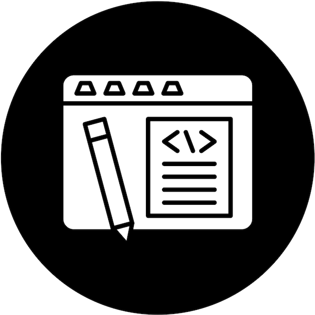 Vector Design Edit Code Icon Style