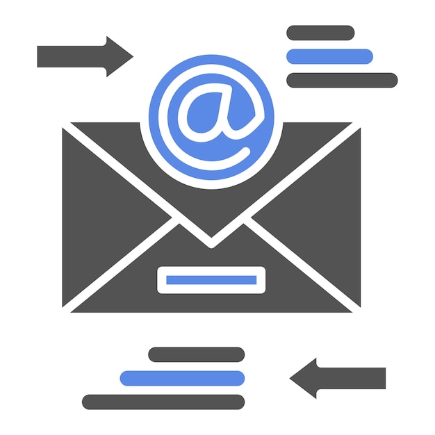 Vector Design Email Transfer Icon Style
