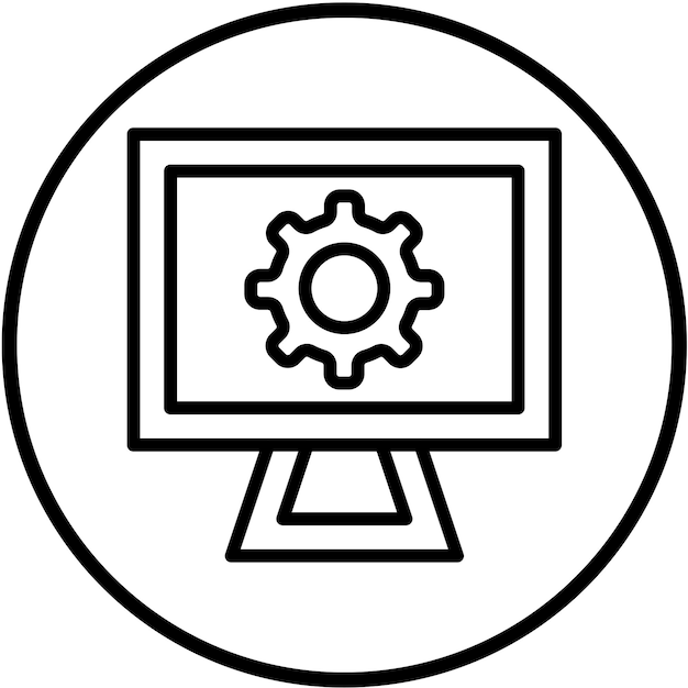 vector design encoder icon style
