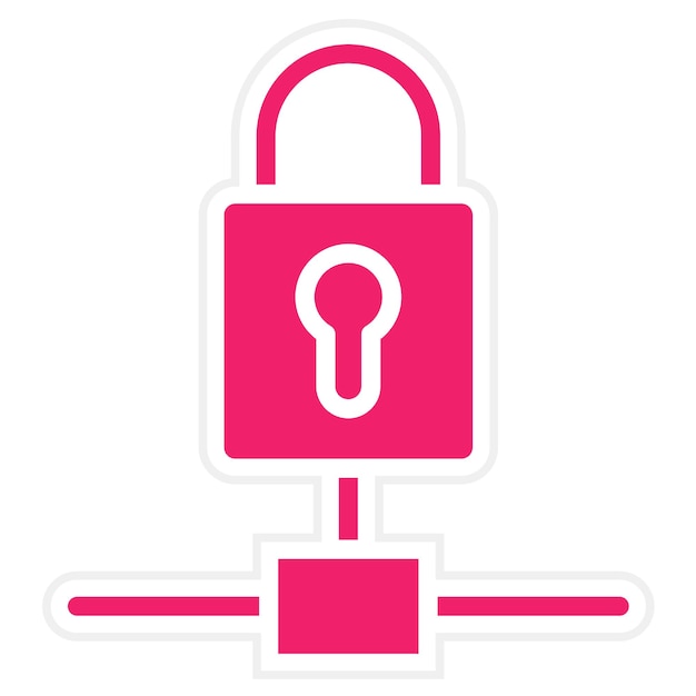 vector design encrypted connection icon style