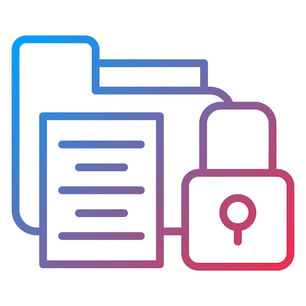 Vector Design Encrypted Data Icon Style