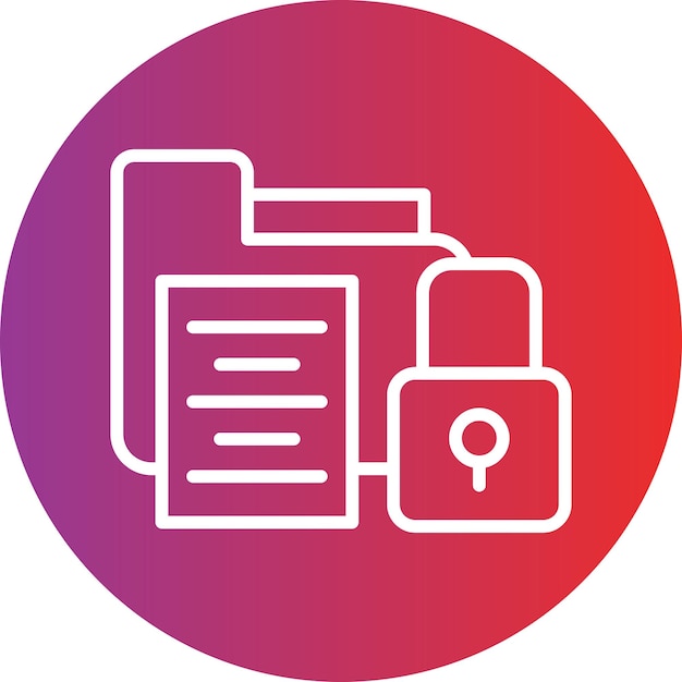Vector Design Encrypted Data Icon Style
