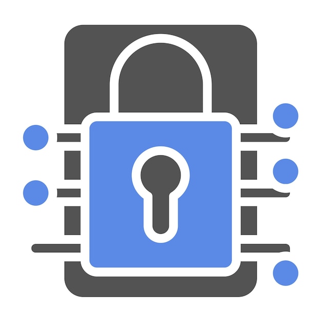 Vector Design Encrypted Data Icon Style