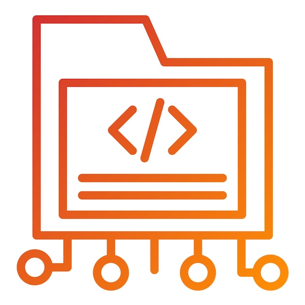 Vector Design Encryption Code Icon Style