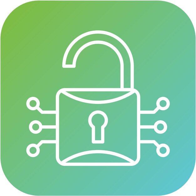 vector design encryption icon style