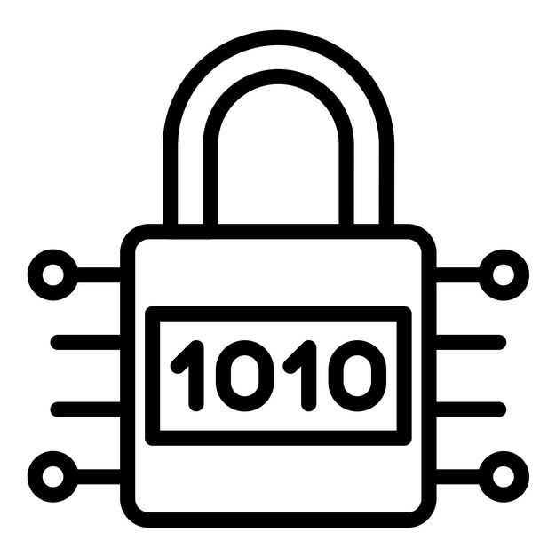 Vector Design Encryption Icon Style