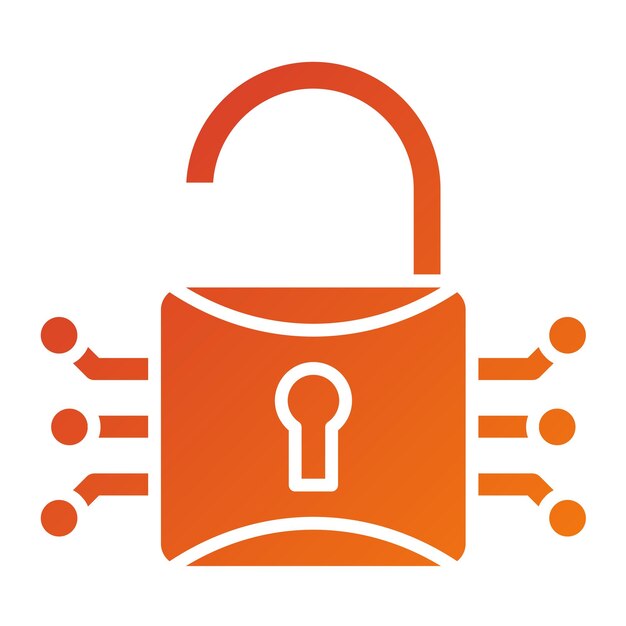 vector design encryption icon style