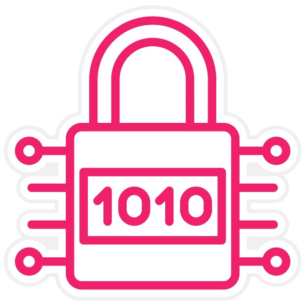 Vector Design Encryption Icon Style