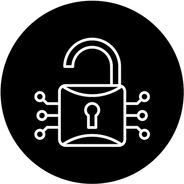 Vector Design Encryption Icon Style