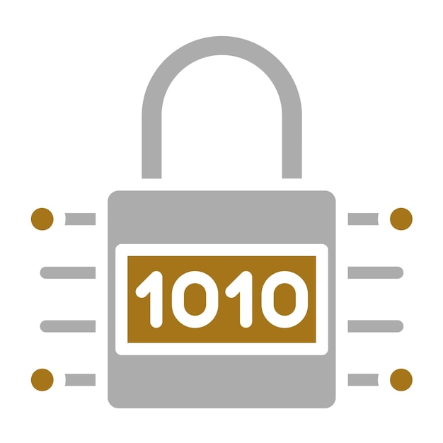 Vector Design Encryption Icon Style