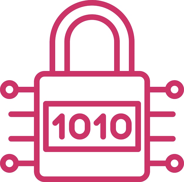 Vector Design Encryption Icon Style