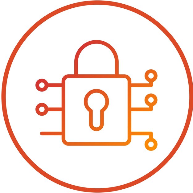 Vector Design Encryption Security Icon Style