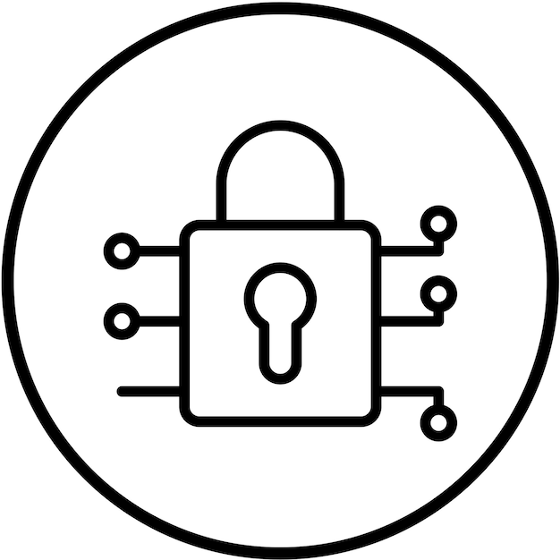 Vector Design Encryption Security Icon Style