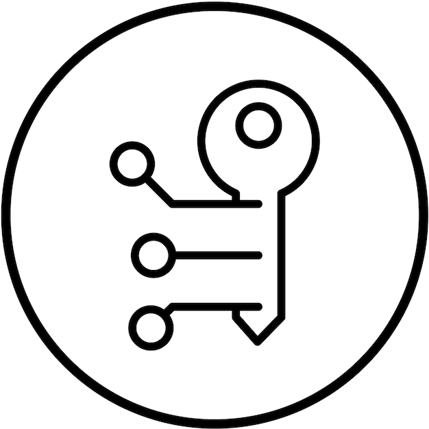 vector design encryption technology icon style