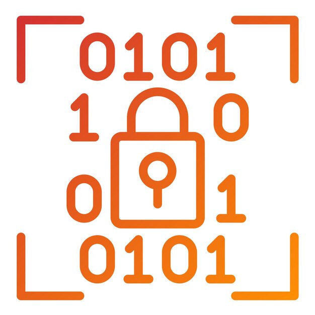 Vector Design Encryption Verification Icon Style
